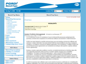 screen shot of homepage